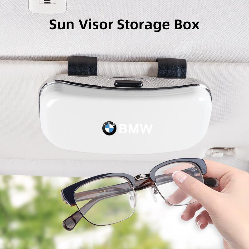 BMW Motorcycle sticker /Car Visor Glasses Box Auto Sunglasses Storage Case For BMW M E46 E90 E60 F30 F10 E92 E87 E91 E30 E39 E36