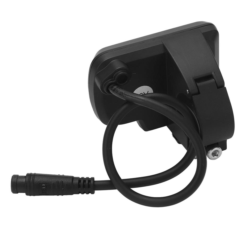 EN06 LCD Fahrrad-Display Meter Tacho mit Lichtanschluss 6-polig Wasserdichtes Kabel 24V 36V 48V 60V Elektrofahrrad Display Panel für 22,2mm Lenker