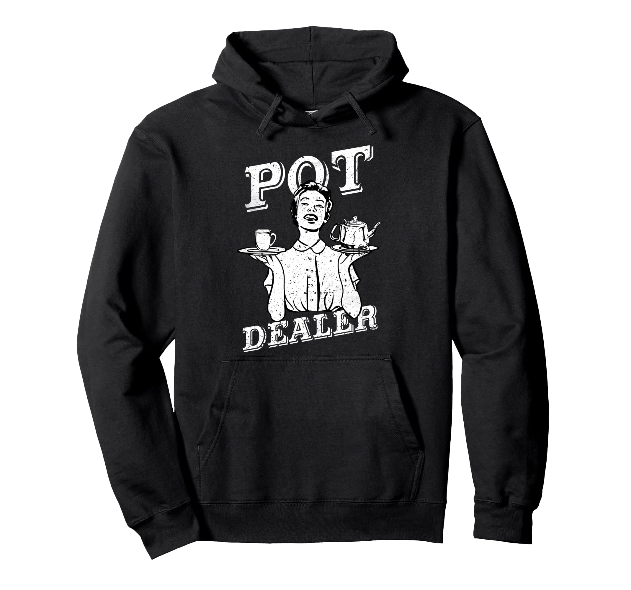 

Pot Dealer Vintage Diner Waitress Coffee Server Pot Dealer Hoodie