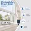 Anti-Opening Window Safety Lock No Tools Required Sliding Door Stopper Child Safety Lock  For Kids