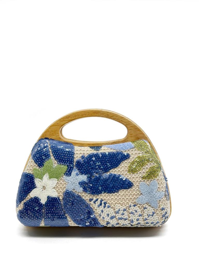 2025 Women's Embroidered Straw Sequin Handbag for Summer Outings and Picnics