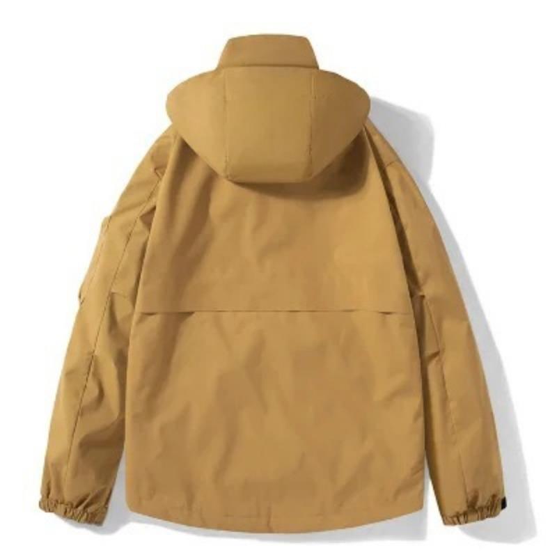 Jacket Men's New Three-in-one Detachable Velvet Thickened Windproof and Waterproof Outdoor Work Jacket