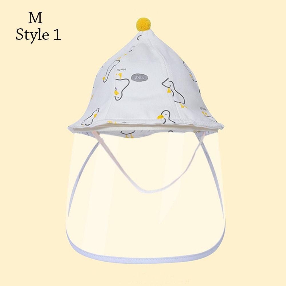 Cotton Fisherman Cap Breathable Newborn Cap Casual Anti-droplet Protective Hat M-Style 1