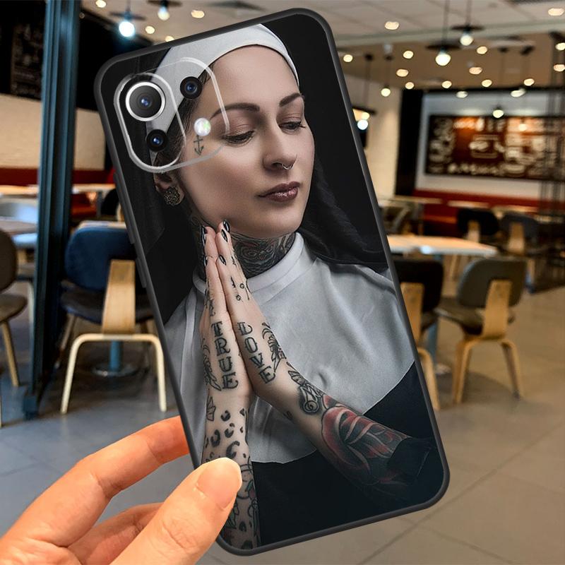 Sister Nun Case For Xiaomi 15 14 13 Ultra 11T 12T 13T 14T Pro POCO X7 X3 X5 X6 Pro F5 F6 M6 Pro Coque