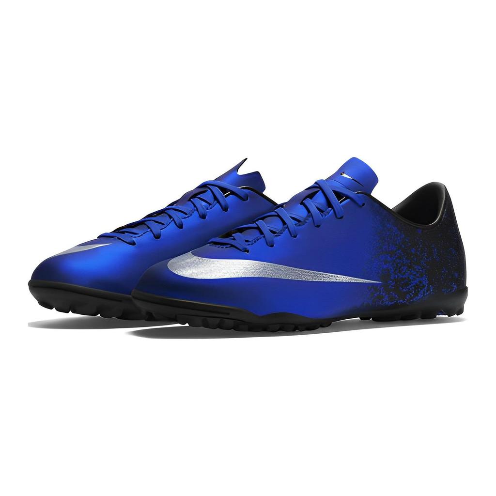 Nike Mercurial Victory 5 CR7 TF Turf Soccer Shoes Kids Soccer Shoes Blue Black 684853-404