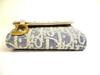 Authentic Christian Dior Cannage Light Blue Trifold Saddle Lotus Wallet #a841  Refurbished