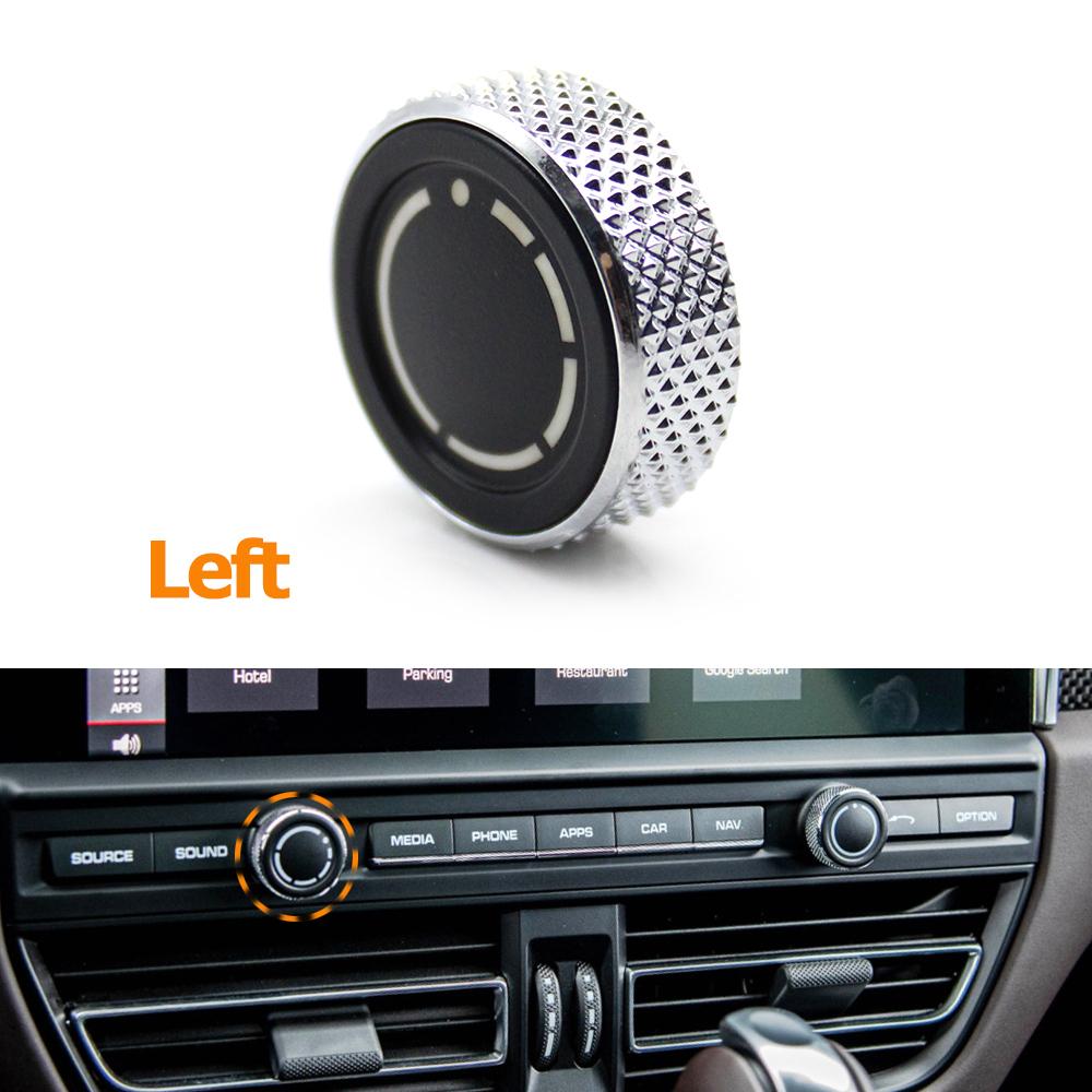 Car Dashboard Multi-media CD Player Audio Volume Control Knob Switch Button For Porsche Cayenne 7P5 Panamera 970 Macan 95B