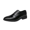 Men's British Patchwork Loafers - Large Size Flower Leather Formal Casual Shoes