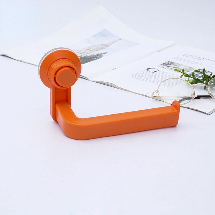 

1PC Perforated Free Paper Towel Rack In Bathroom Wall Mounted Paper Reel In Kitchen Suction Cup Paper Reel In Toilet оранжевый