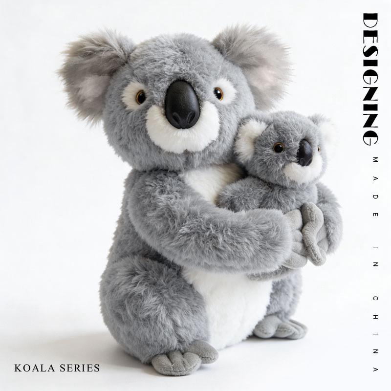 Koala Series Stuffed Animal Plush Toy With Soft Short Pile For Kids And Collectors