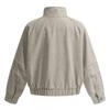 Mens Vintage Utility Jacket With Large Pockets Loose Fit Stand Collar Cotton Blend Fall Outerwear
