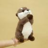 Soft Plushie Otter Rabbit Fur Stuffed Toy With Pp Cotton Filling For Room Kids
