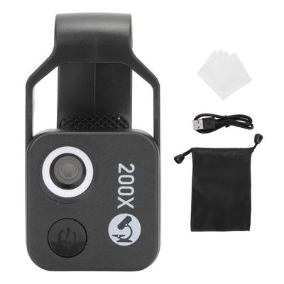200X Phone Mini Pocket Microscope Clip Design Phone Microscope with LED Light CPL for Jadestone Metal
