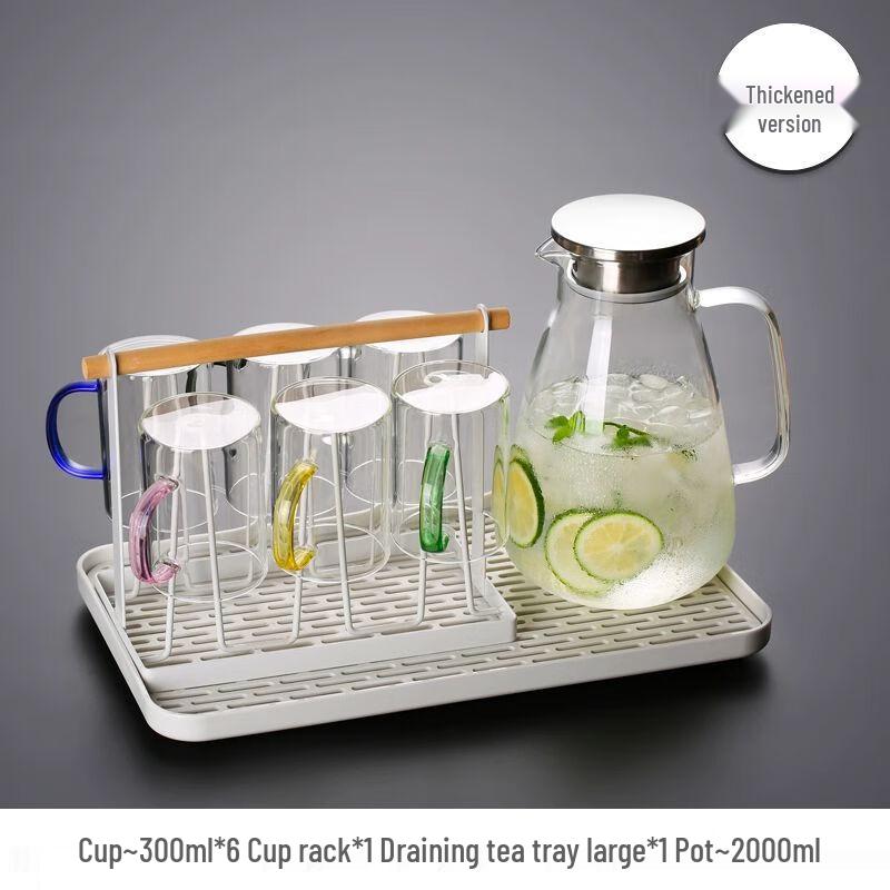 Heat-Resistant Glass Mug with Handle