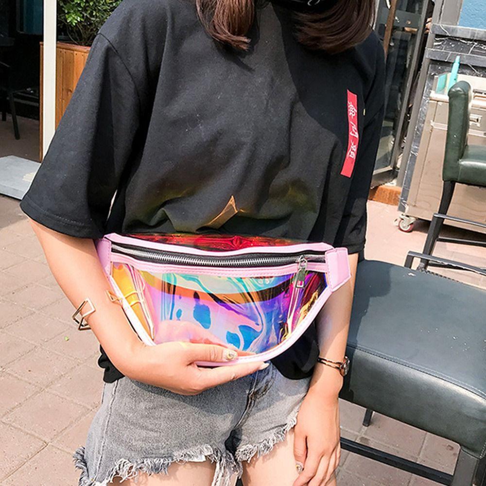 Transparent Waist Bag Cycling Bag Pvc Shoulder Backpack Laser Fanny Pack Men Bag Woman Waist Packss