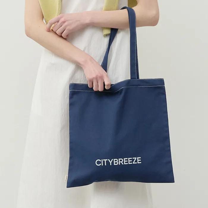City Logo Basic Eco Bag_NAVY
