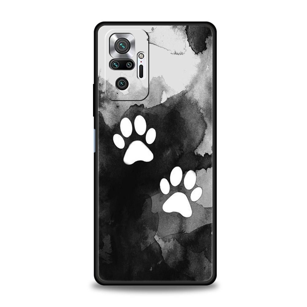 

Милый чехол для телефона с отпечатком лапы собаки для Redmi 13C 10C Note 13 12 10 11 Pro Plus 7 8T K40 K50 Gaming Pro Plus 5G Мягкий чехол Note 10 Pro