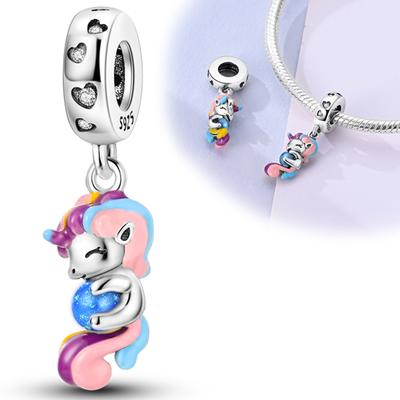Charms Plata Dreamy And Colorful Exclusive Beast Pendants Fit Original Bracelets Charms For Women Jewelry Making Gifts