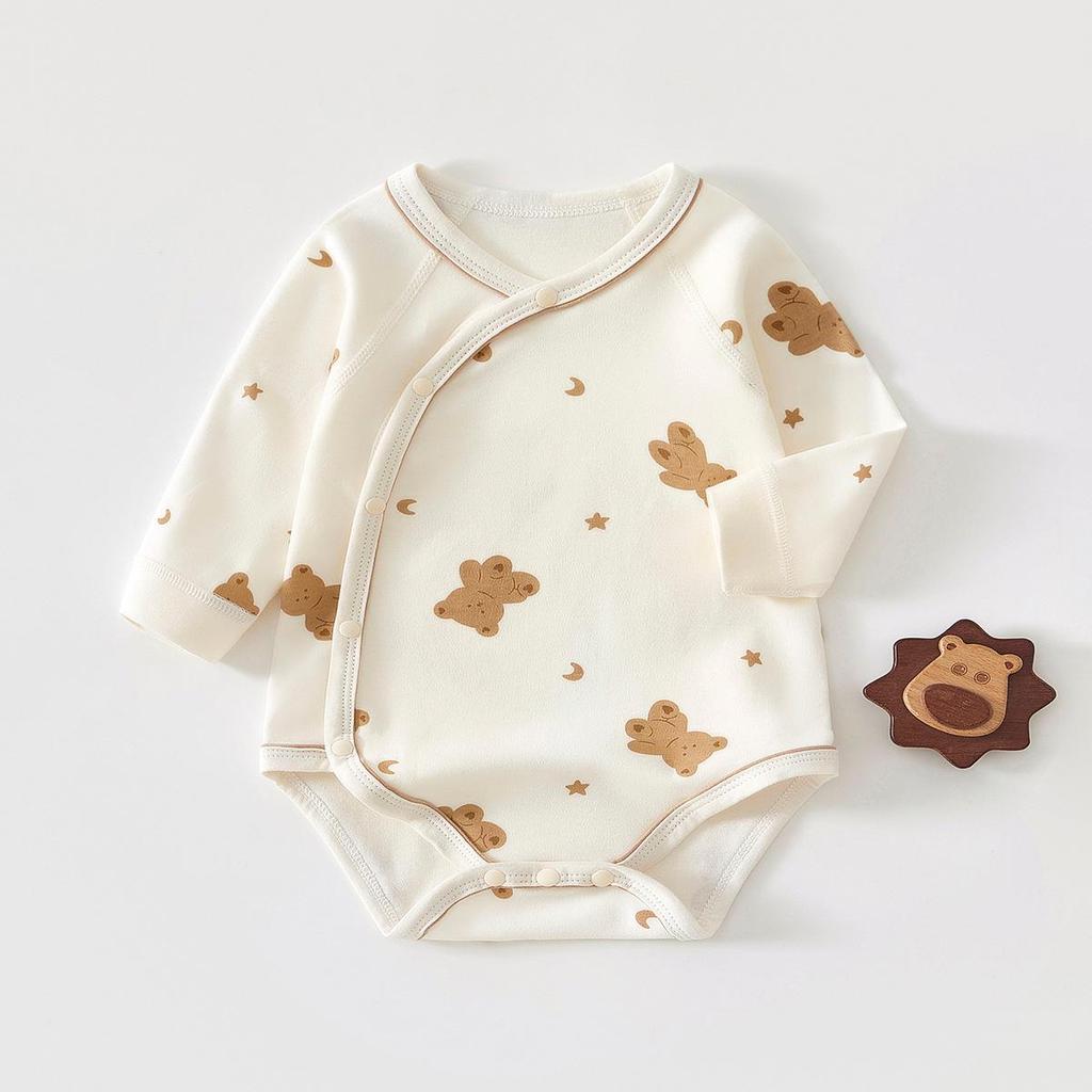 Pure Cotton Long Sleeve Infant Romper - Spring, Autumn & Winter Bodysuit