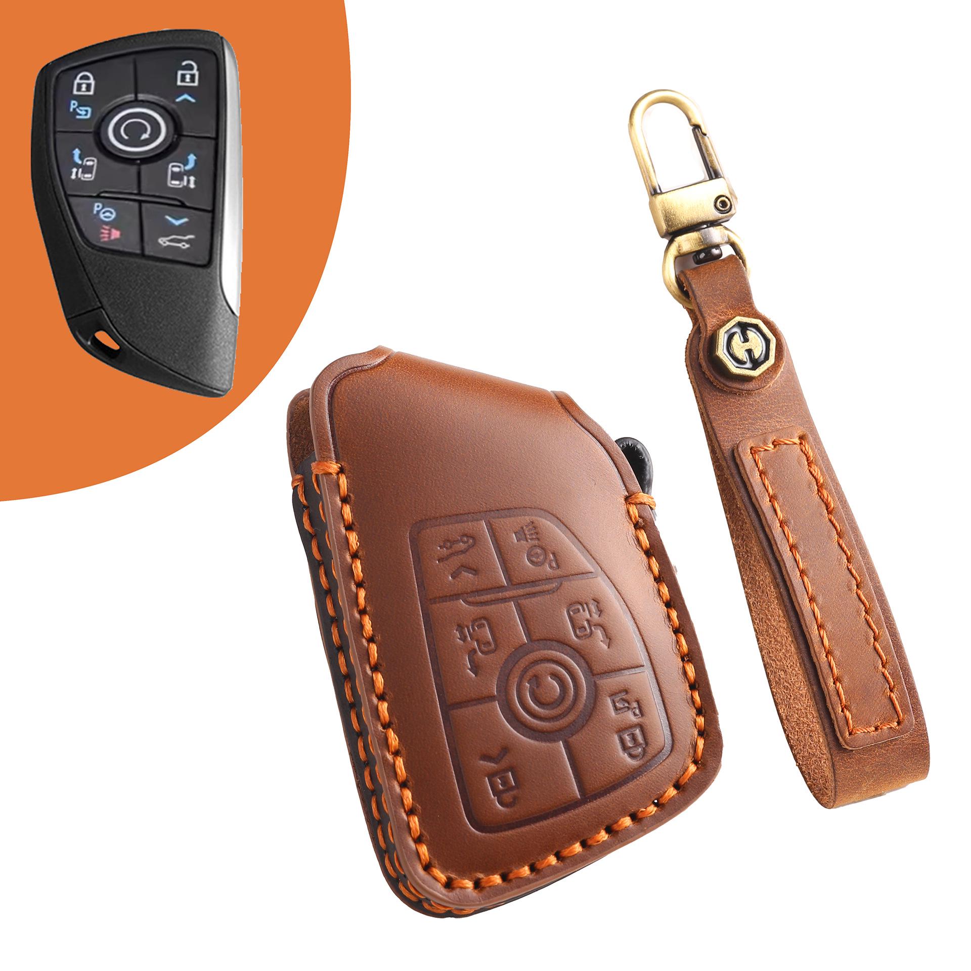 

Чехол для ключа Buick Century 2023 года: Изготовленный вручную высококачественный защитный чехол с пряжкой.