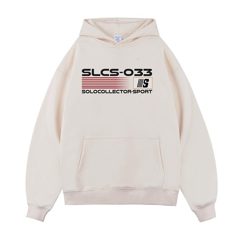 

New Heavy Pullover Print Plus Velvet Hooded Sweatshirt for Men and Women Loose Casual XXL