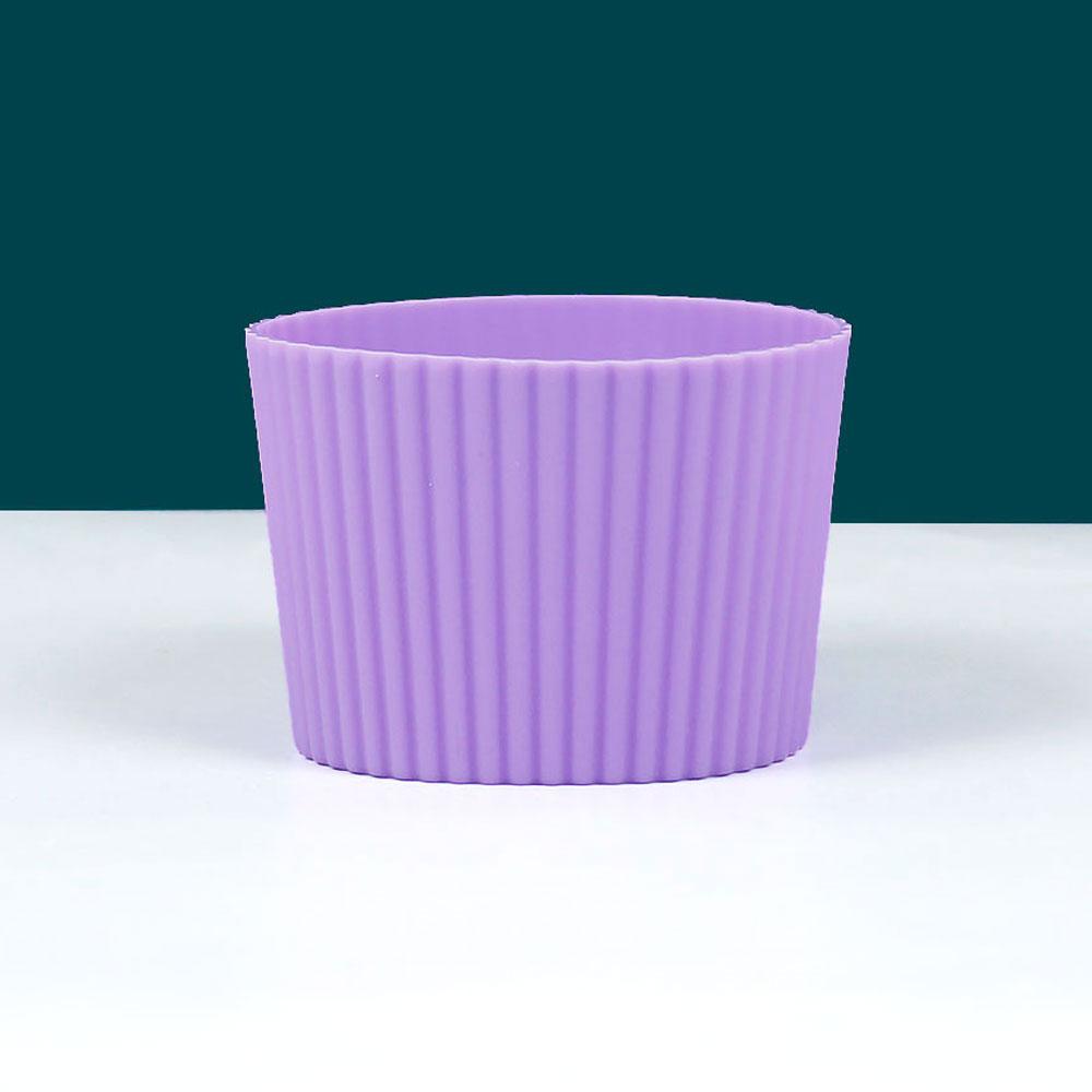 Silicone World Silicone Anti scalding Anti Slip Coffee Cup Cover Universal Tapered Thread Cup Sleeve Mug Ceramic Glass Cup Cover
