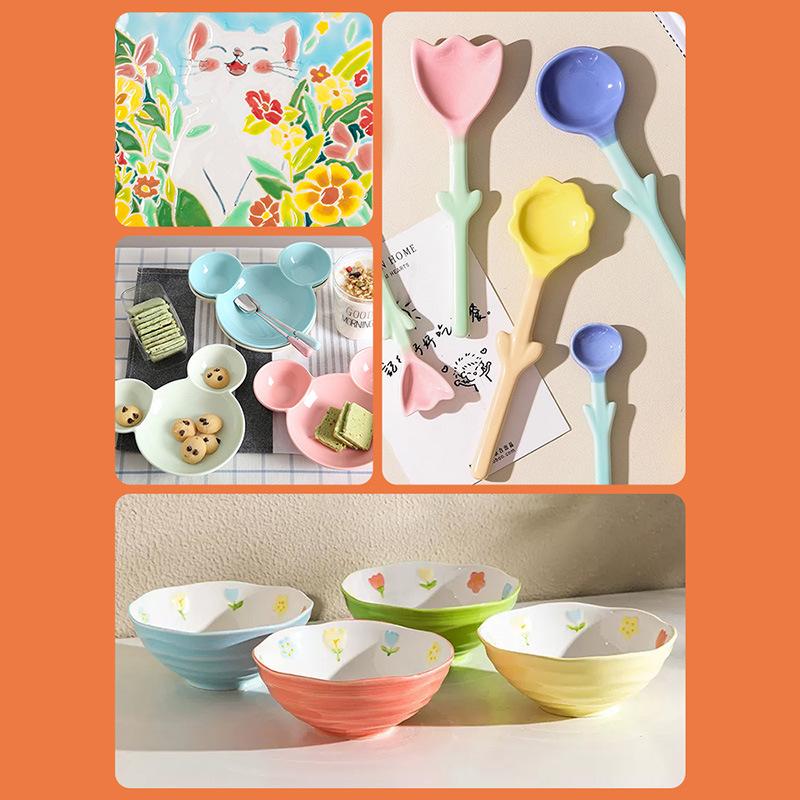 350ml Pigment Concentrat Ceramic Subglazură Argilă Ceramică DIY Manuală Medie Temperatură Glazură Monocromă