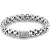 Men's High Polished 316L Stainless Steel Bracelet 20MM Wide 23CM Long Horsewhip Style Link Chain Man Bracelet Jewelry Accessory