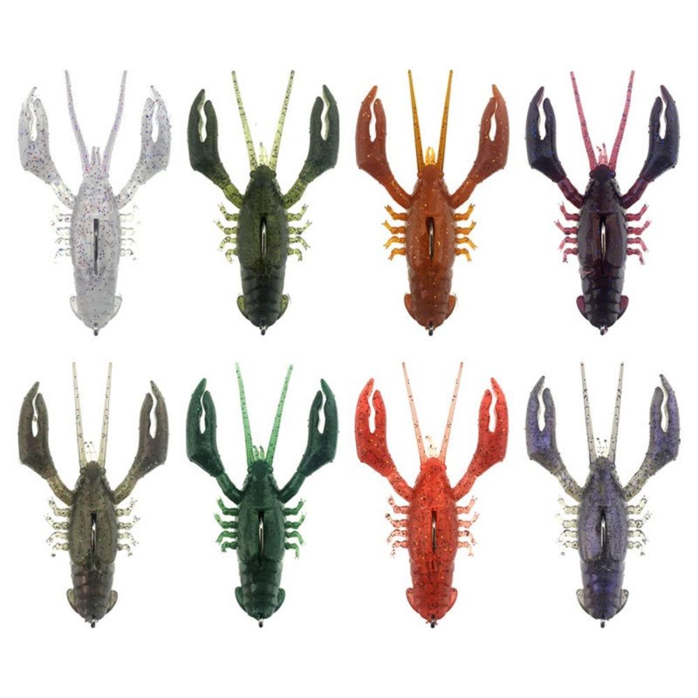 8cm Bionic Lobster Bait Submerged Hammer Shrimp Bait Lure Soft Bait  Lobster Fishing