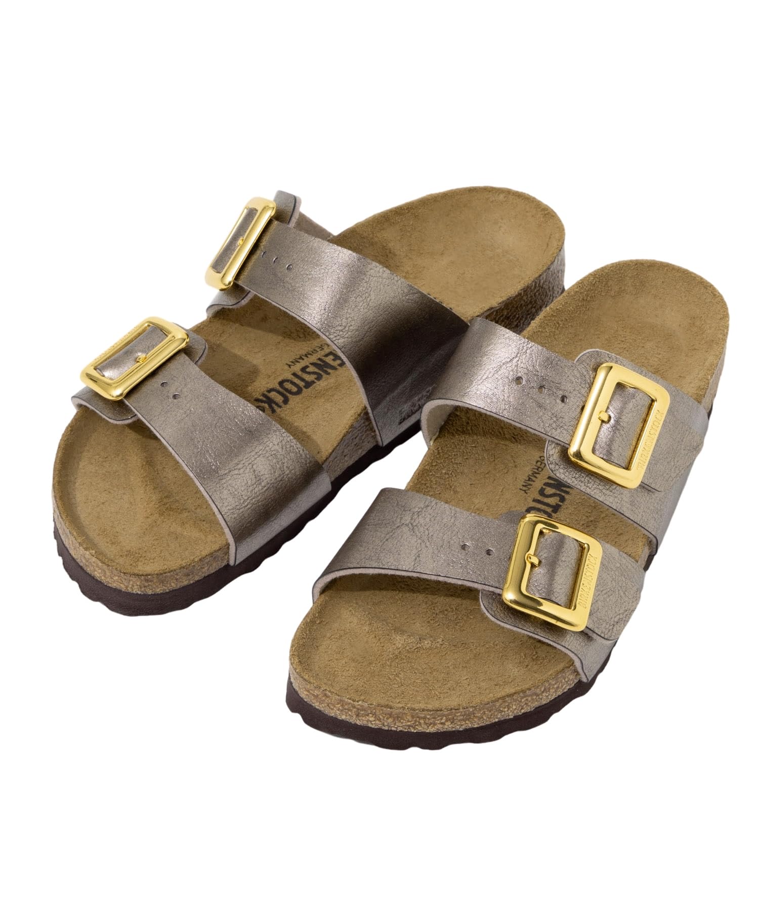 Сандалии Birkenstock Sydney Luxe с пряжкой Birko-Flor, цвет Graceful Taupe, 1029372