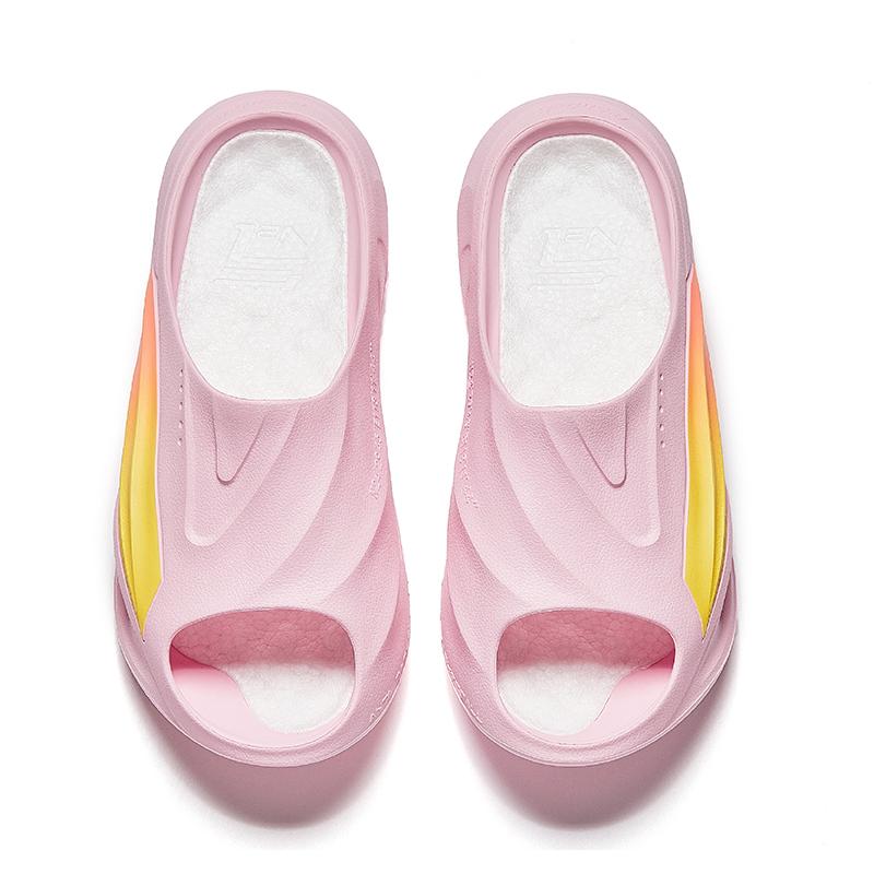 New Anta Nitrogen Bubbles Slip Resistant Abrasion Resistant Slide Slippers Men's Pink Yellow Orange 912531808S-3