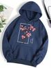 Cherry Tree In Full Bloom Men Women Clothes Hip Hop Fleece Hoodie Autumn Loose Hoodies Casual Pullover Crewneck Couple Hoodies