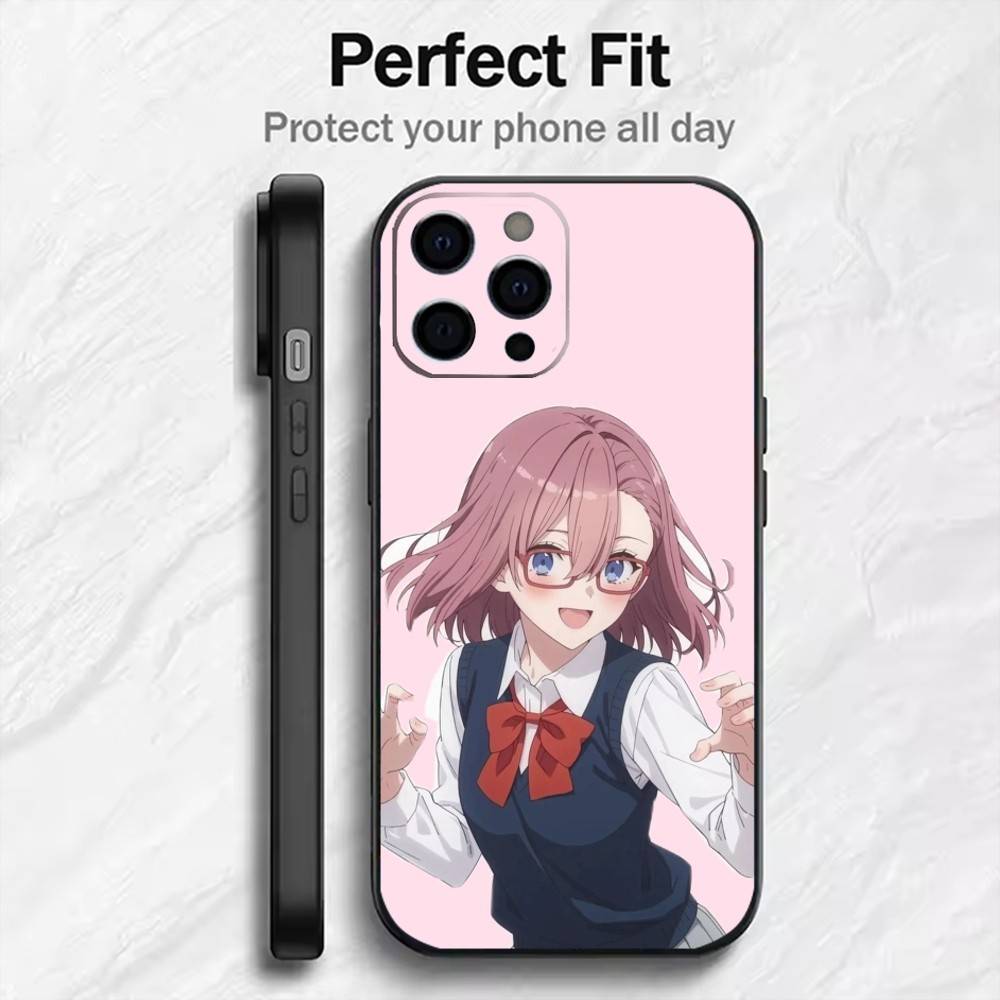 

2.5 Dimensional seduction Amano Ririsa Phone Case For iPhone17,16,15,14,13,12 Plus,Max Soft Silicone Black Cover iPhone16se4