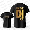 DJ Headphone Print T Shirts Turntablist Graphic Men's Street Streetwear Short Sleeve Recorded Music Gifts Tee T-shirt Clothing