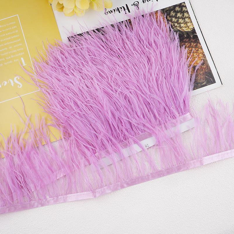 1M 10-13Cm Ostrich Feather Fringed Jewelry Handicrafts Clothing Decorative Accessories