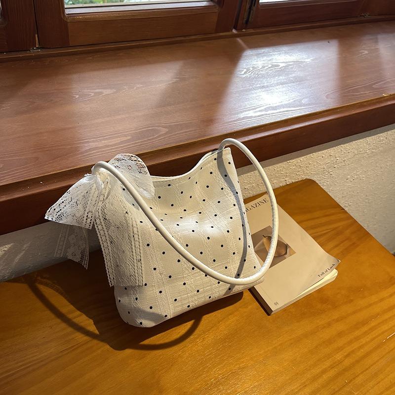 Women's Bag Bucket Bag Niche Underarm Bag Women's New Handbag Lace Shoulder Bag