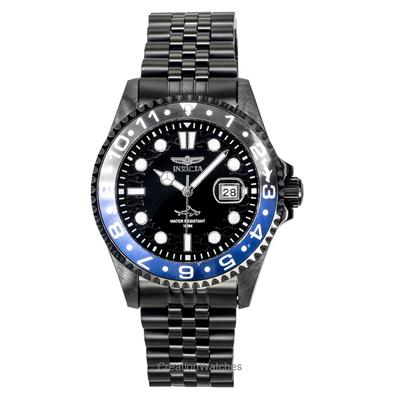 Pro Diver Stainless Steel Black Dial Quartz 30627 100M Men's Watch