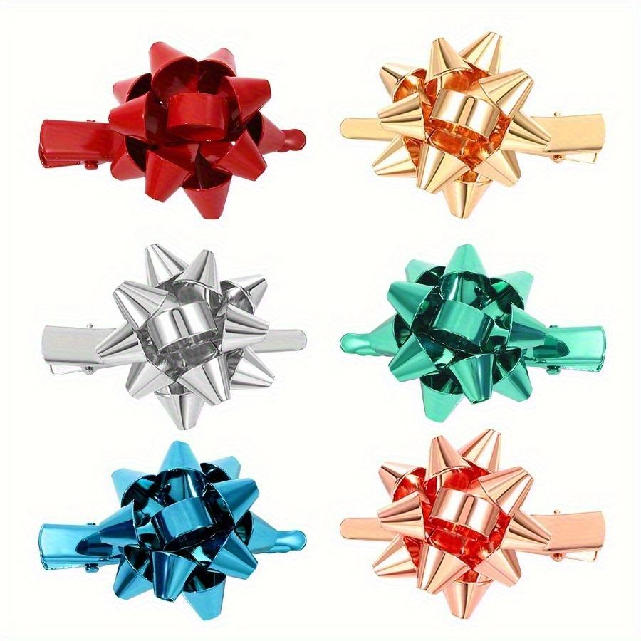 6pcs Women's Christmas hairpin, Christmas accessories, alloy material, Christmas bow hairpin, holiday hairpin,Christmas costume