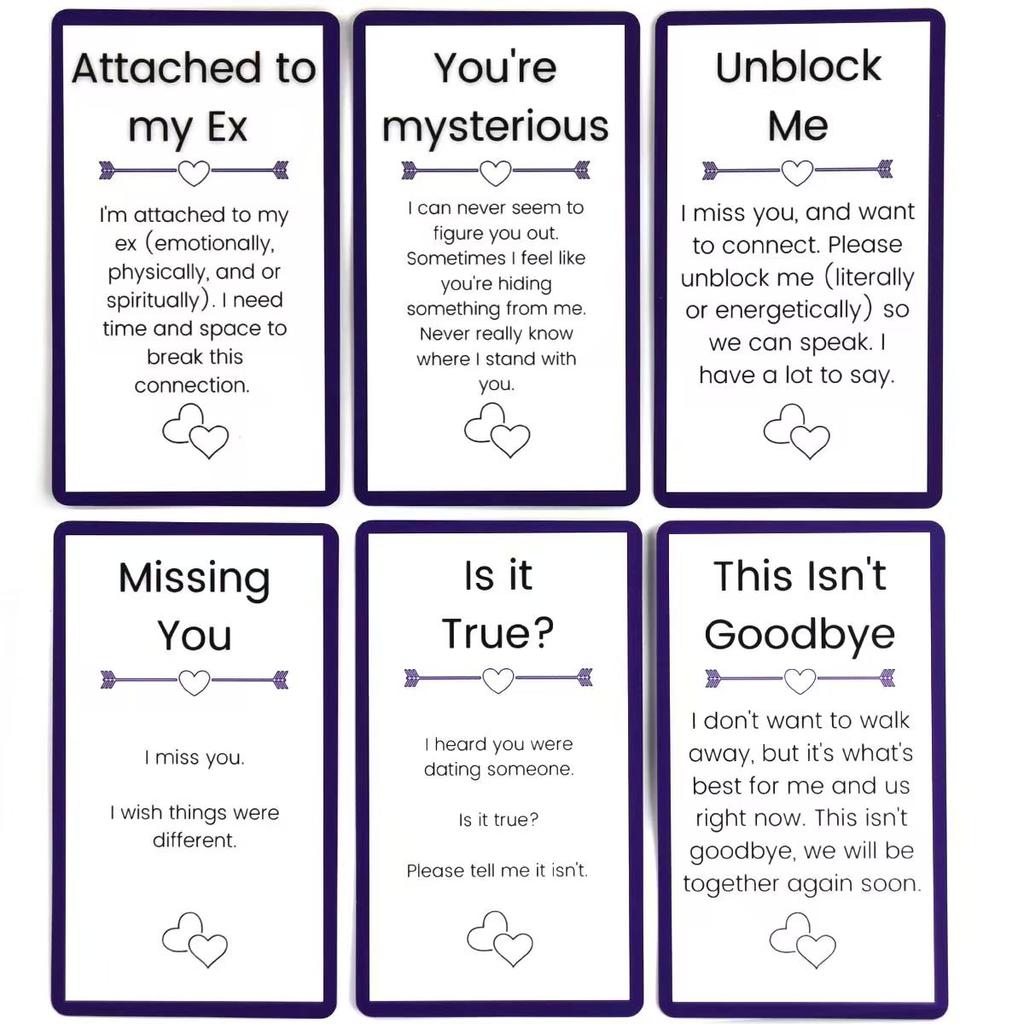 Das Keine Kommunikation Orakel Liebesbotschaften Beziehung 54 Karten Deck 10,3*6cm