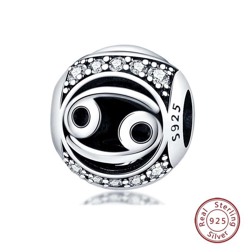 Lucky Copper Craft Birthday Zodiac Series Colorful Shining Zircon Lucky Beads Charms 3Mm Diy Exquisite Jewelry Making