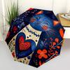 1pc Cat Floral Automatic Open/Close Umbrella Compact Folding Umbrella, All-Season Portable Umbrella for Women/Men, Perfect Gift for Birthdays028