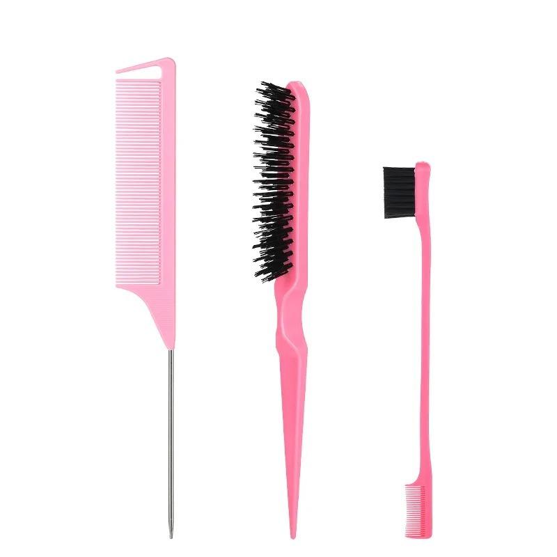 3/5/8pcs No-Heat Curling Iron Set with Satin Sleep Cap Hair Clips Comb Hair Tie Women's Heatless Overnight Styling Tools
