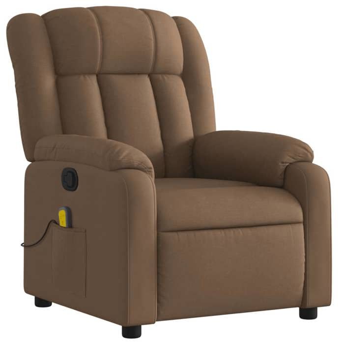 VidaXL Fauteuil de Massage Inclinable, Chaise avec Repose-pieds, Siège avec Dossier et Accoudoirs Salle de Séjour, Moderne, 373590