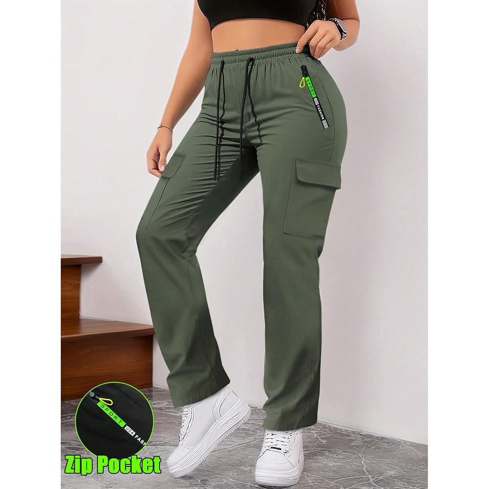 Womens Cargo Pants With Pockets For Streetwear And Casual Daily Use