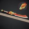 29cm/11.4in Katana Sword NarakaBladepoint Game Peripherals Fish Turned Dragon Weapon Model  Metal Cosplay Ornaments Outdoor Toys