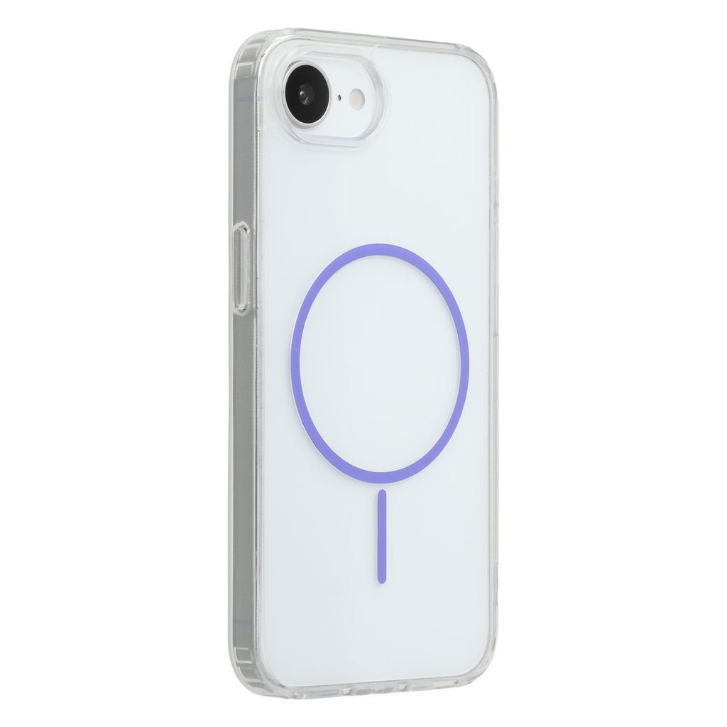 For iPhone 16e Magnetic Case Acrylic TPU Clear Phone Back Cover