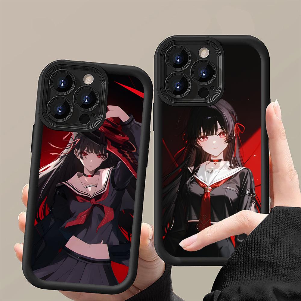 Wuthering Waves Chisa Handyhülle für iPhone 17 16 15 14 13 12 11 Air Pro Max Plus Schwarze Weiche TPU Stoßfeste Hülle