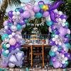 Mermaid Theme Balloon Arch Set for Birthday Party Summer Decoration Graduation and Mother's Day Party Decoration