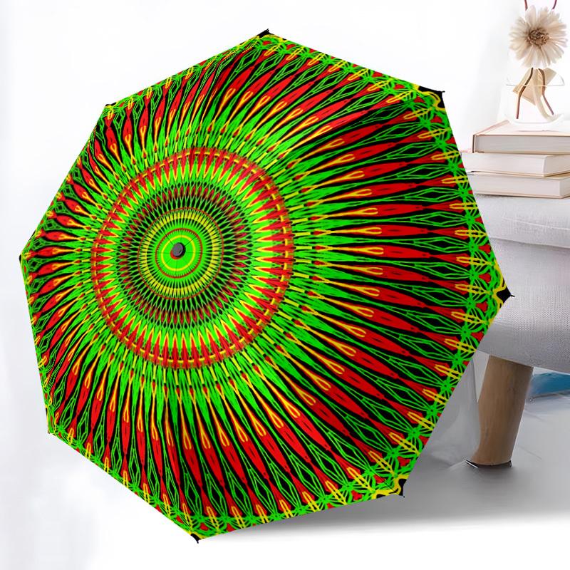

1pc Mandala Pattern Automatic Umbrella - Automatic Opening And Closing, Sturdy Iron Frame, Formal Occasions yy251018229