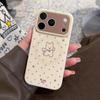 Ins Brown Circular Dots Line Puppy Dog IMD Phone Case For iPhone 17 Pro Max 16 15 14 13 Cute Back Cover For Magsafe Cases